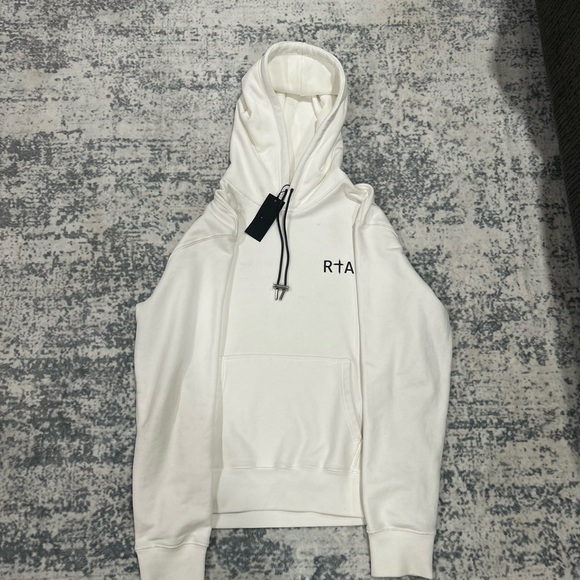 RtA Off-White Hoodie with Logo
